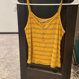 yellow striped tank top